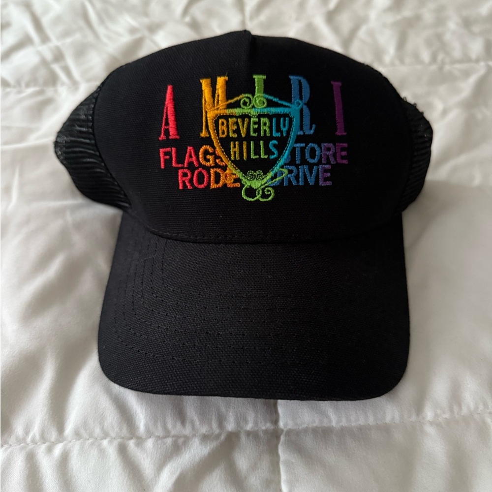 AMIRI Black Mesh Cap